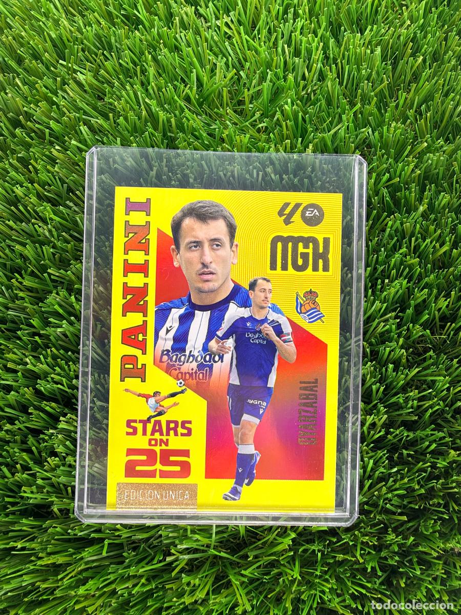 Cromos de f&uacute;tbol: N&ordm; 448 Oyarz&aacute;bal Stars on 25 Real Sociedad Megacracks 26 27