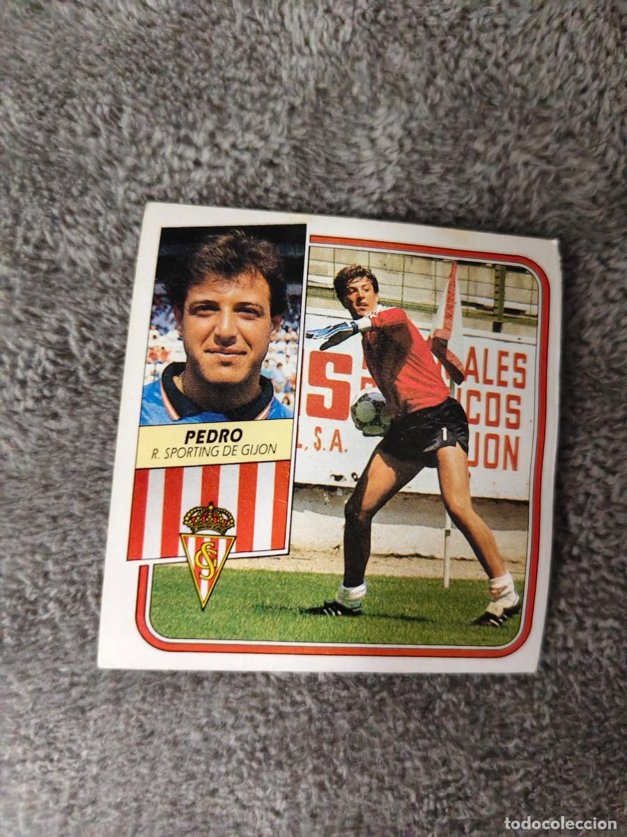 Cromos de f&uacute;tbol: EDICIONES ESTE 89 90 PEDRO REAL SPORTING DE GIJON 1989 1990 DESPEGADO RECUPERADO ALBUM AAQ