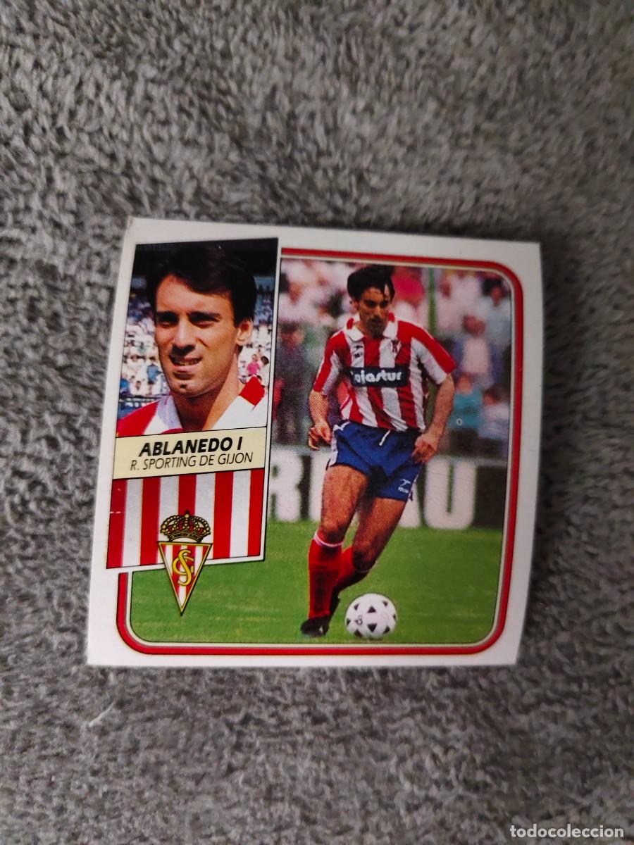 Cromos de f&uacute;tbol: EDICIONES ESTE 89 90 ABLANEDO I REAL SPORTING DE GIJON 1989 1990 DESPEGADO RECUPERADO ALBUM AAQ
