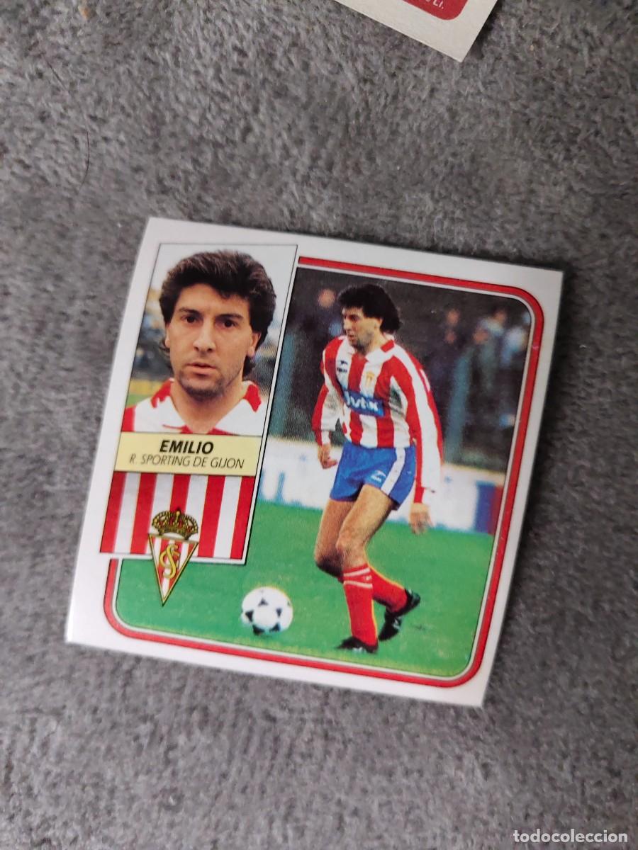 Cromos de f&uacute;tbol: EDICIONES ESTE 89 90 EMILIO REAL SPORTING DE GIJON 1989 1990 DESPEGADO RECUPERADO ALBUM AAQ