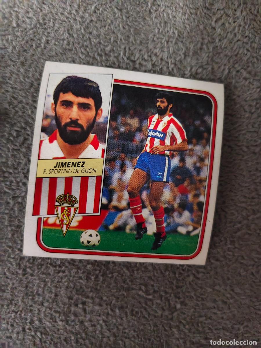 Cromos de f&uacute;tbol: EDICIONES ESTE 89 90 JIMENEZ REAL SPORTING DE GIJON 1989 1990 DESPEGADO RECUPERADO ALBUM AAQ