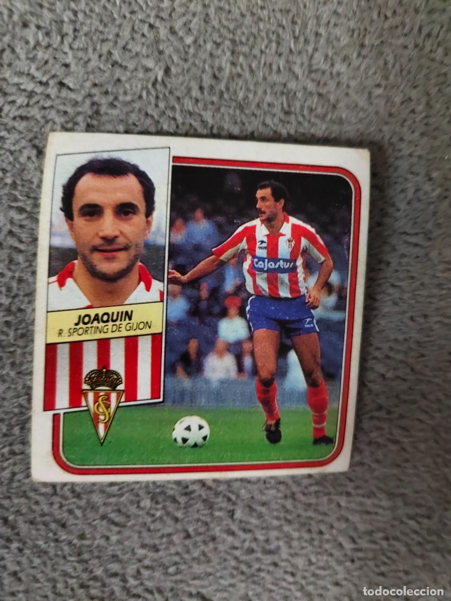 Cromos de f&uacute;tbol: EDICIONES ESTE 89 90 JOAQUIN REAL SPORTING DE GIJON 1989 1990 DESPEGADO RECUPERADO ALBUM AAQ