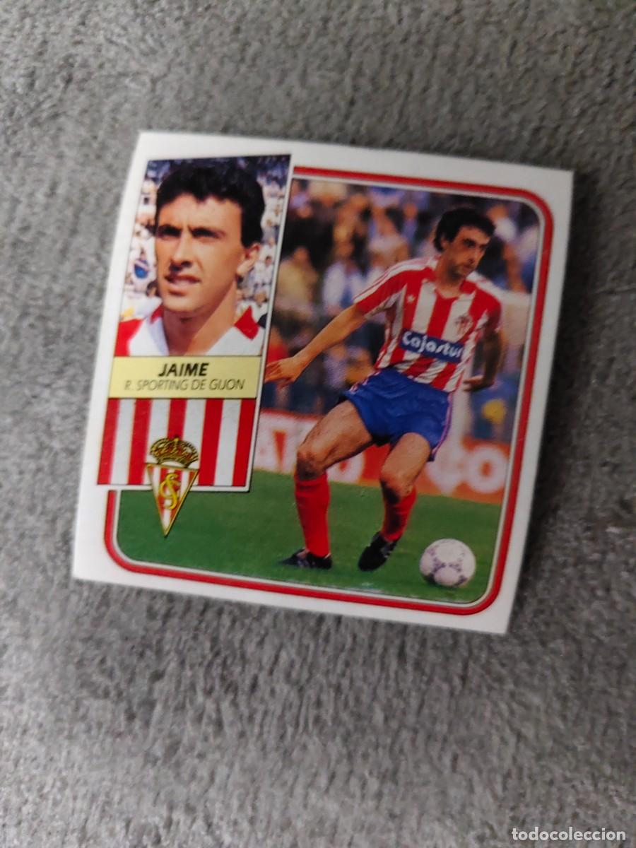 Cromos de f&uacute;tbol: EDICIONES ESTE 89 90 JAIME REAL SPORTING DE GIJON 1989 1990 DESPEGADO RECUPERADO ALBUM AAQ