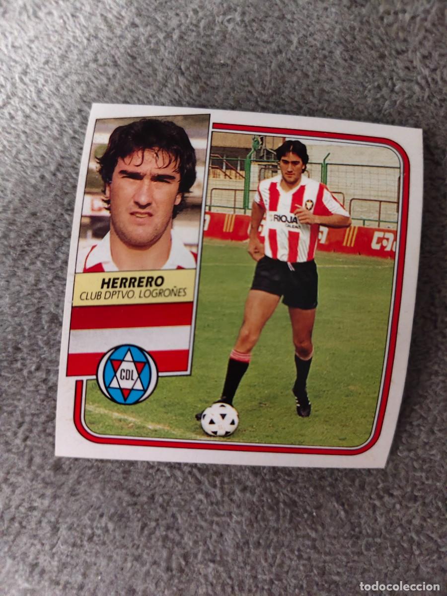 Figurine di Calcio: EDICIONES ESTE 89 90 HERRERO C.D. LOGRO&Ntilde;&Eacute;S 1989 1990 DESPEGADO RECUPERADO ALBUM AAQ
