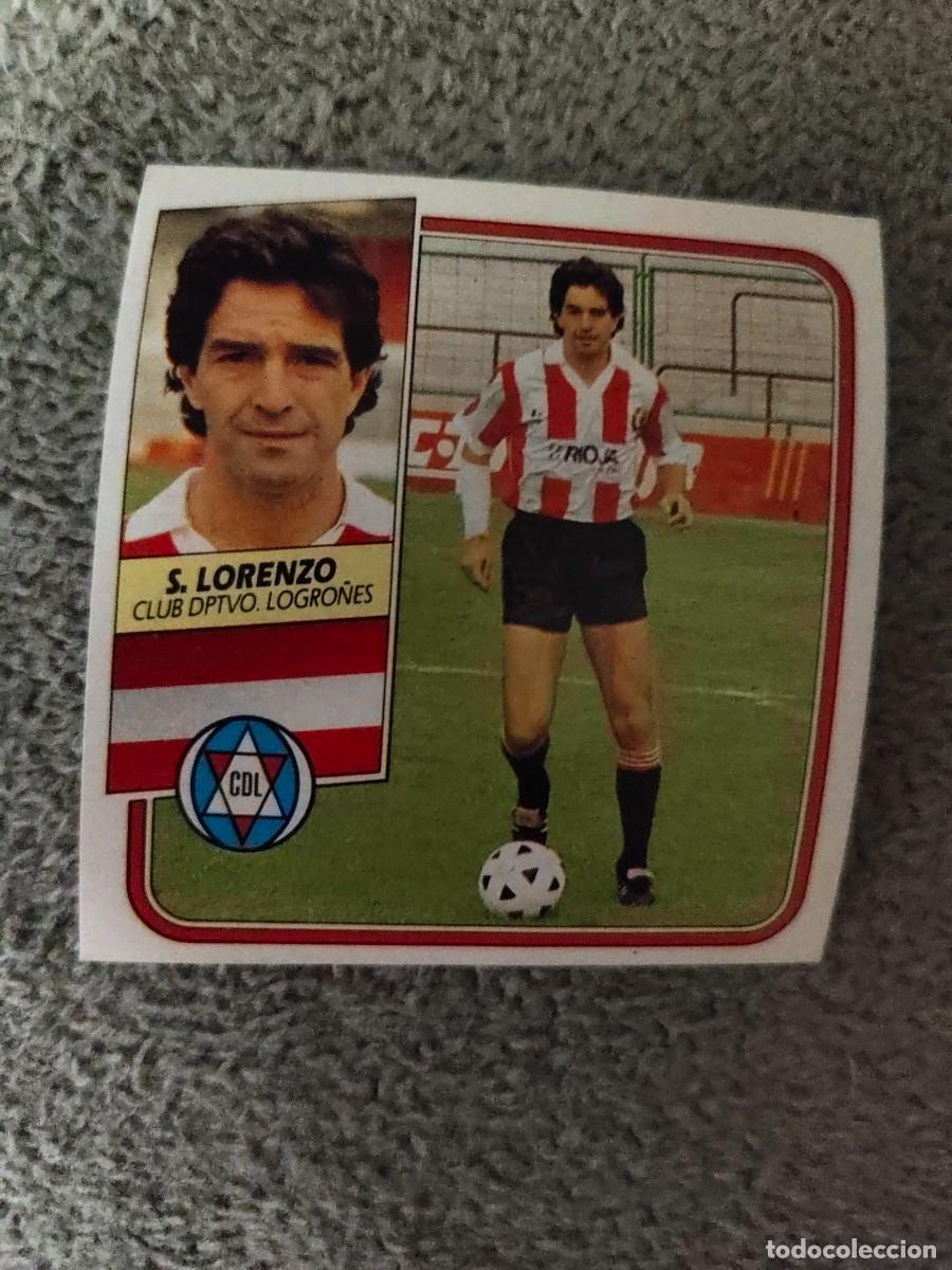 Figurine di Calcio: EDICIONES ESTE 89 90 SANCHEZ LORENZO C.D. LOGRO&Ntilde;&Eacute;S 1989 1990 DESPEGADO RECUPERADO ALBUM AAQ