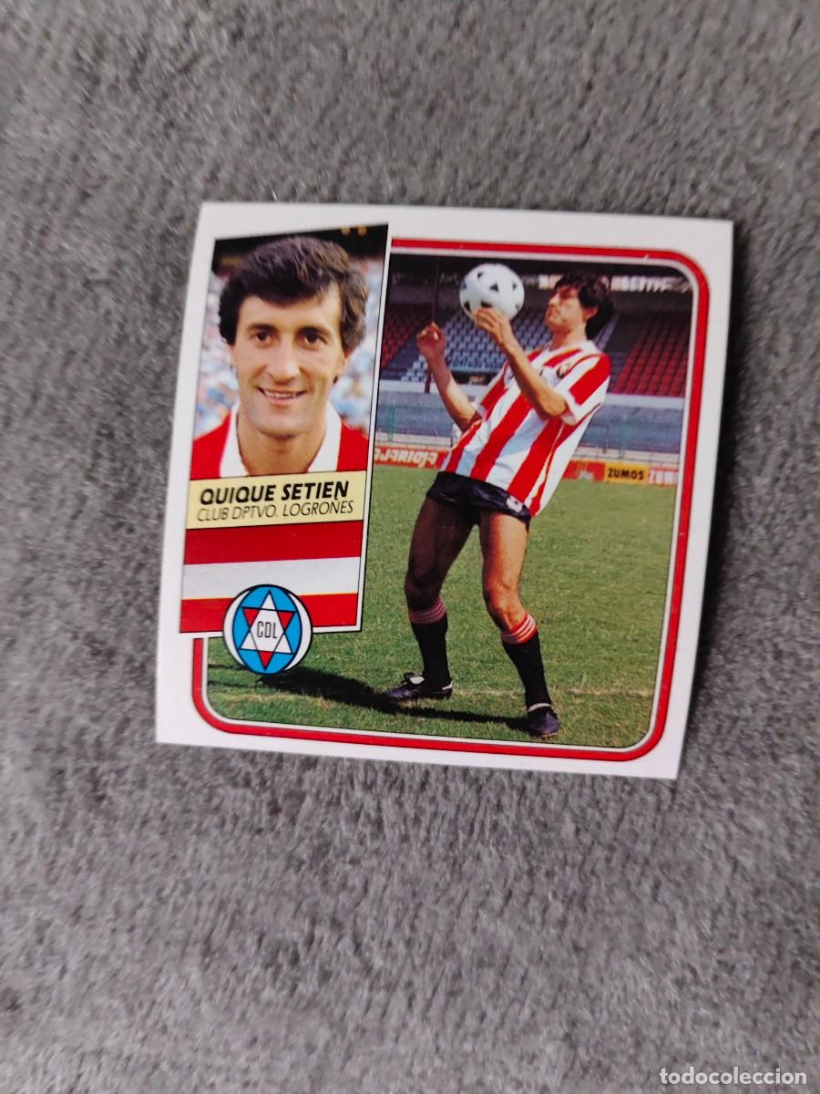 Cromos de f&uacute;tbol: EDICIONES ESTE 89 90 QUIQUE SETIEN C.D. LOGRO&Ntilde;&Eacute;S 1989 1990 DESPEGADO RECUPERADO ALBUM AAQ