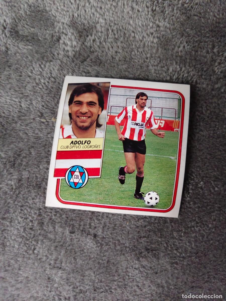 Cromos de f&uacute;tbol: EDICIONES ESTE 89 90 ADOLFO C.D. LOGRO&Ntilde;&Eacute;S 1989 1990 DESPEGADO RECUPERADO ALBUM AAQ
