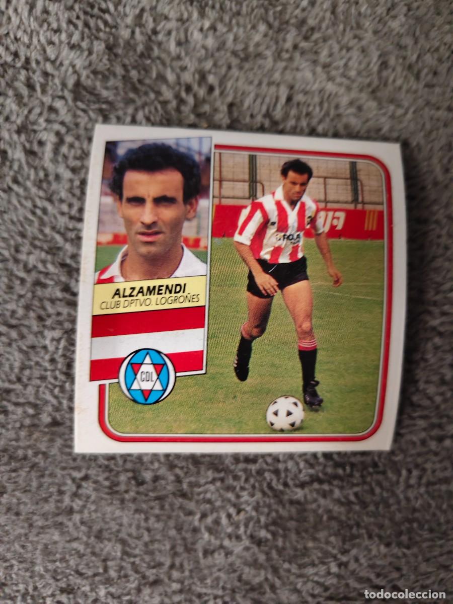 Cromos de Futebol: EDICIONES ESTE 89 90 ALZAMENDI C.D. LOGRO&Ntilde;&Eacute;S 1989 1990 DESPEGADO RECUPERADO ALBUM AAQ