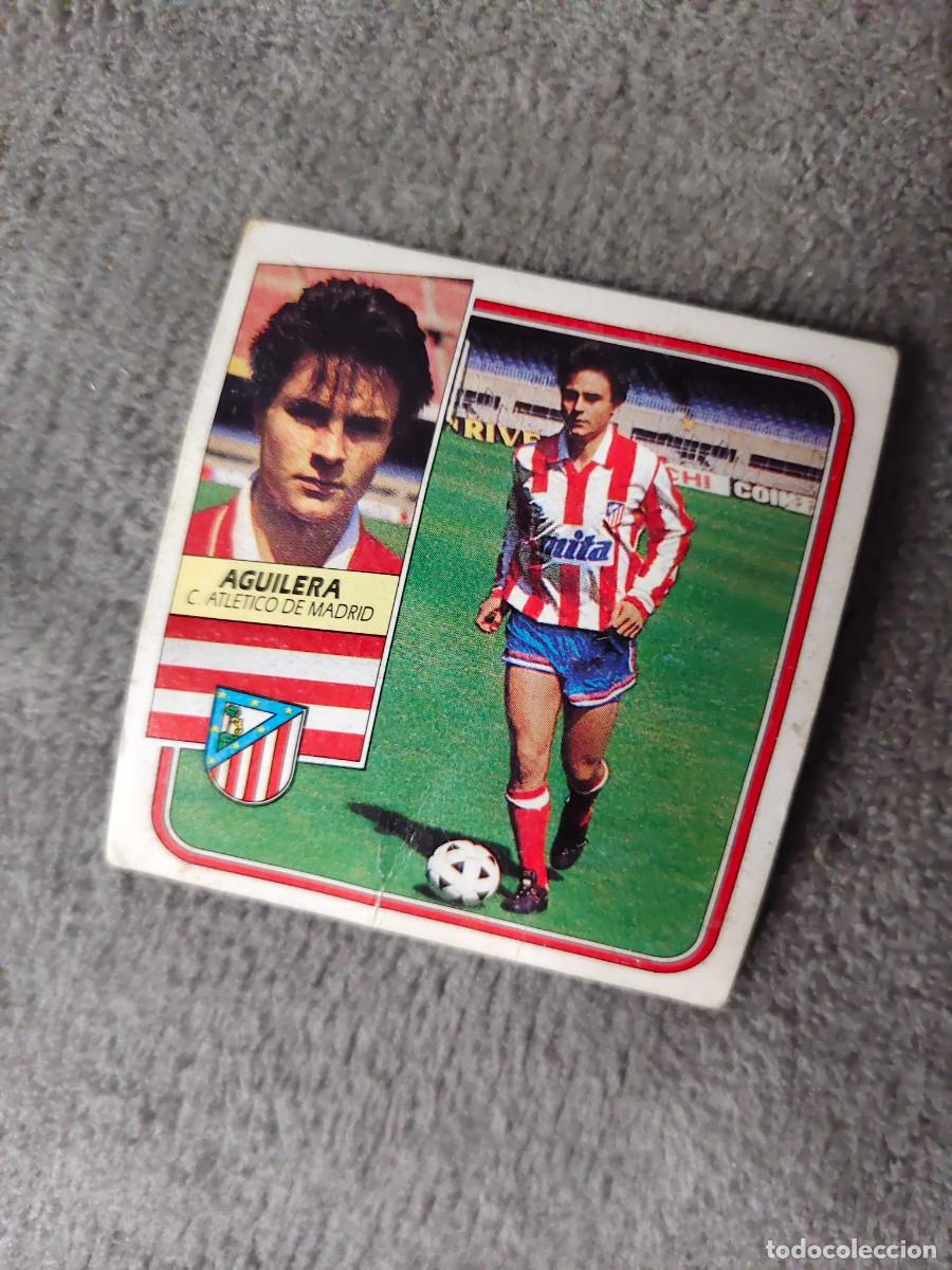 Cromos de Futebol: EDICIONES ESTE 89 90 AGUILERA CLUB ATLETICO DE MADRID 1989 1990 DESPEGADO RECUPERADO ALBUM AAQ
