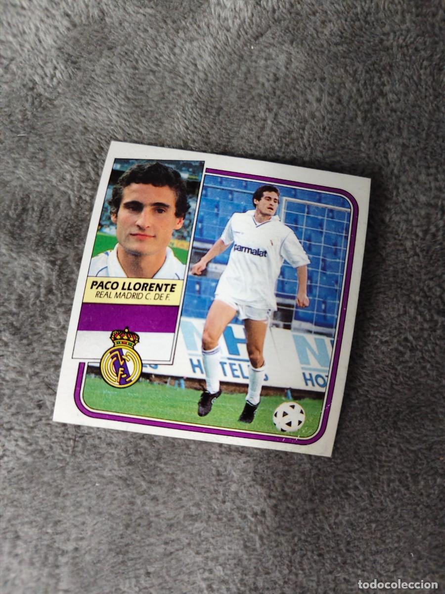 Cromos de f&uacute;tbol: EDICIONES ESTE 89 90 PACO LLORENTE REAL MADRID 1989 1990 DESPEGADO RECUPERADO ALBUM AAQ