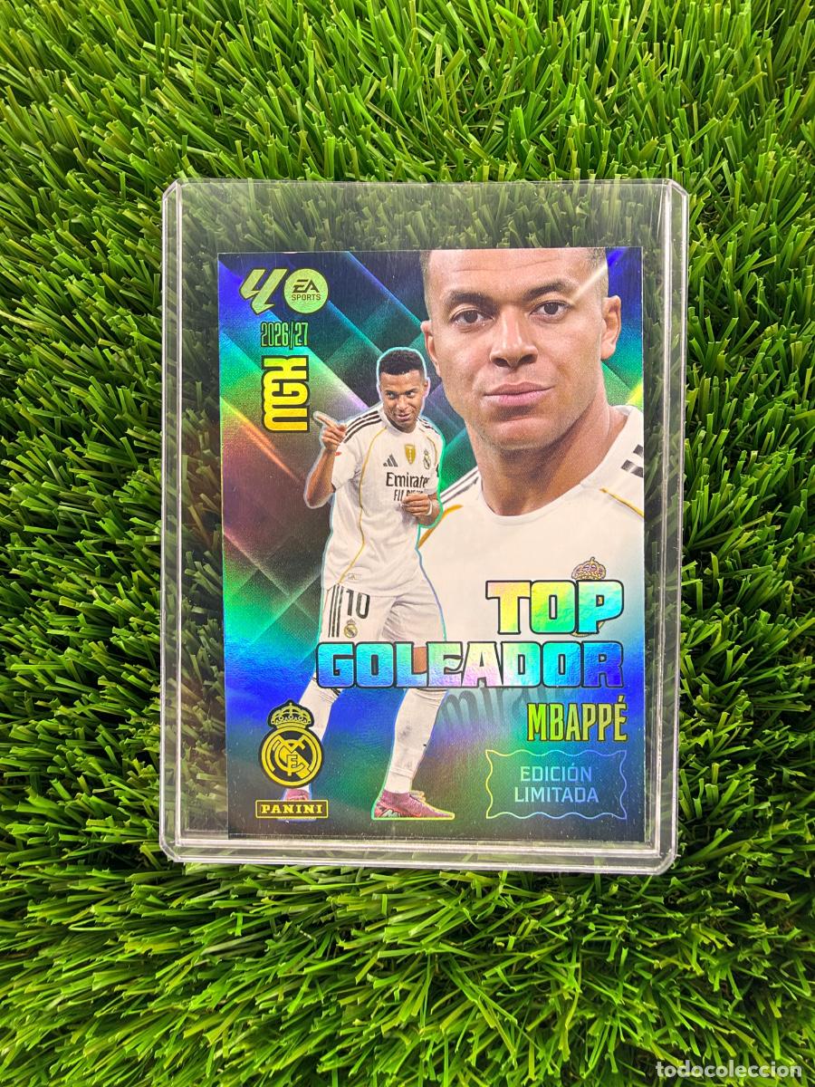 Cromos de f&uacute;tbol: Mbapp&eacute; Edici&oacute;n Limitada Real Madrid CF Megacracks 26 27