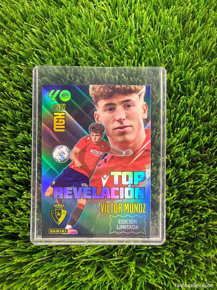 Cromos de f&uacute;tbol: V&iacute;ctor Mu&ntilde;oz Edici&oacute;n Limitada CA Osasuna Megacracks 26 27