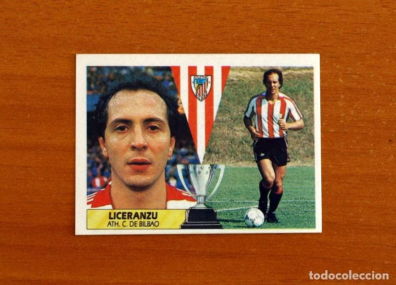 Cromos de f&uacute;tbol: Athletic de Bilbao - Liceranzu - Ediciones Este Liga 1987-1988, 87-88 - Cromo Nunca pegado