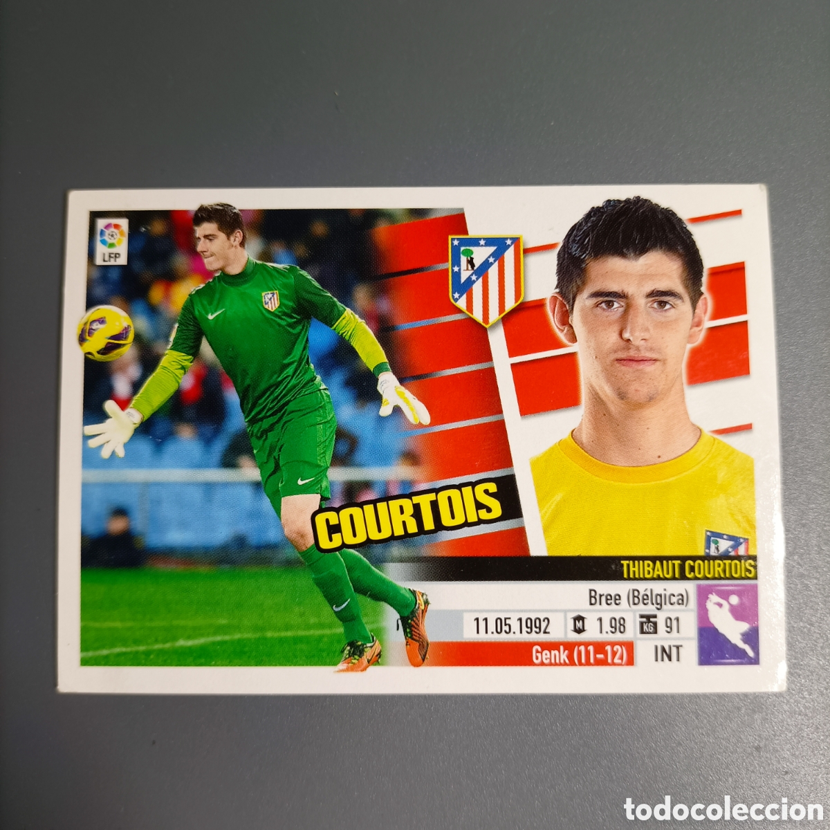 Cromos de f&uacute;tbol: STICKER PANINI ESTE. LIGA 2013-2014 (ATL&Eacute;TICO) №1 COURTOIS
