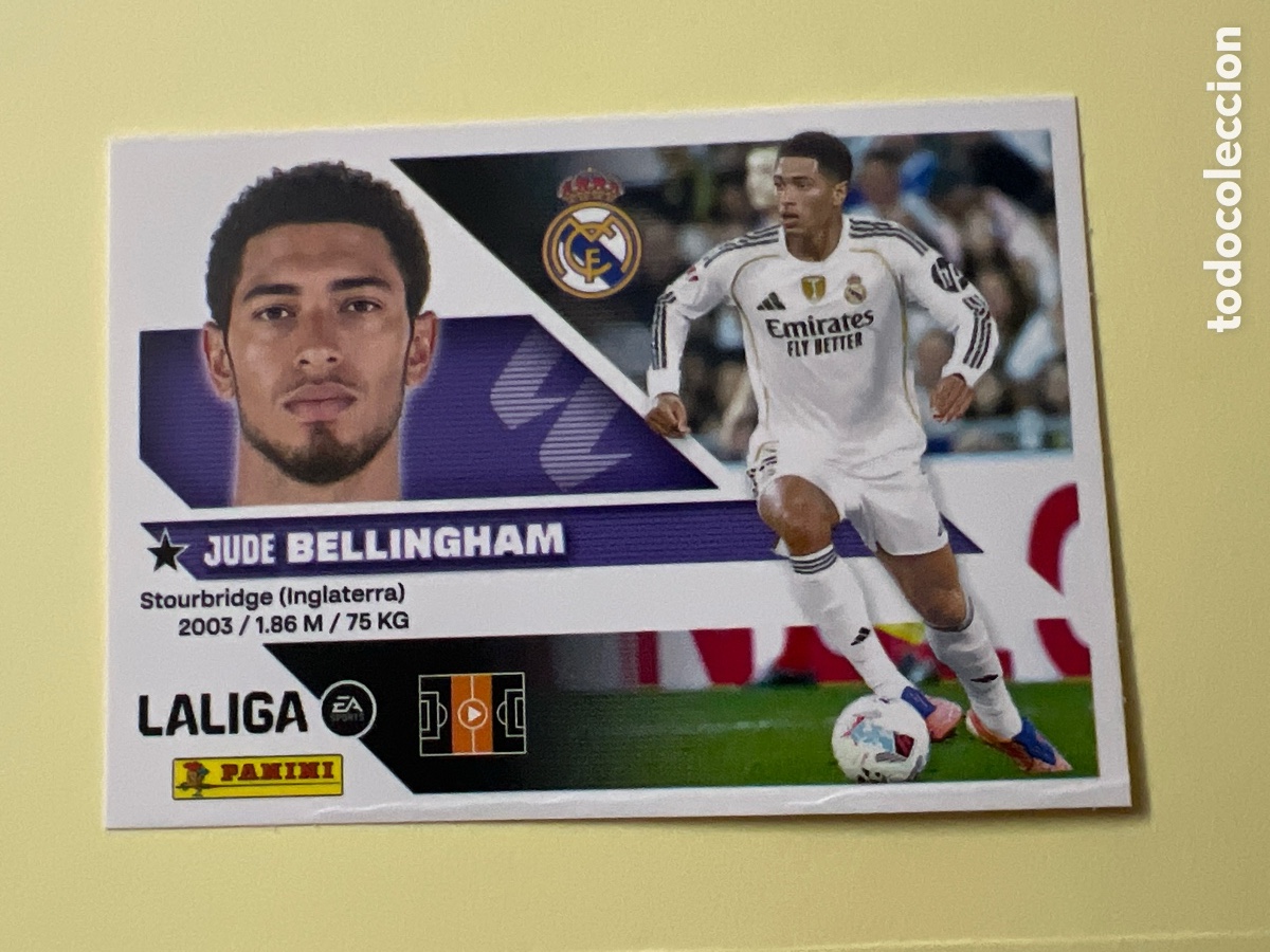 Cromos de f&uacute;tbol: C5578. LIGA ESTE 2026 2027 26 27 NUEVO - REAL MADRID N&ordm; 14 BELLINGHAM