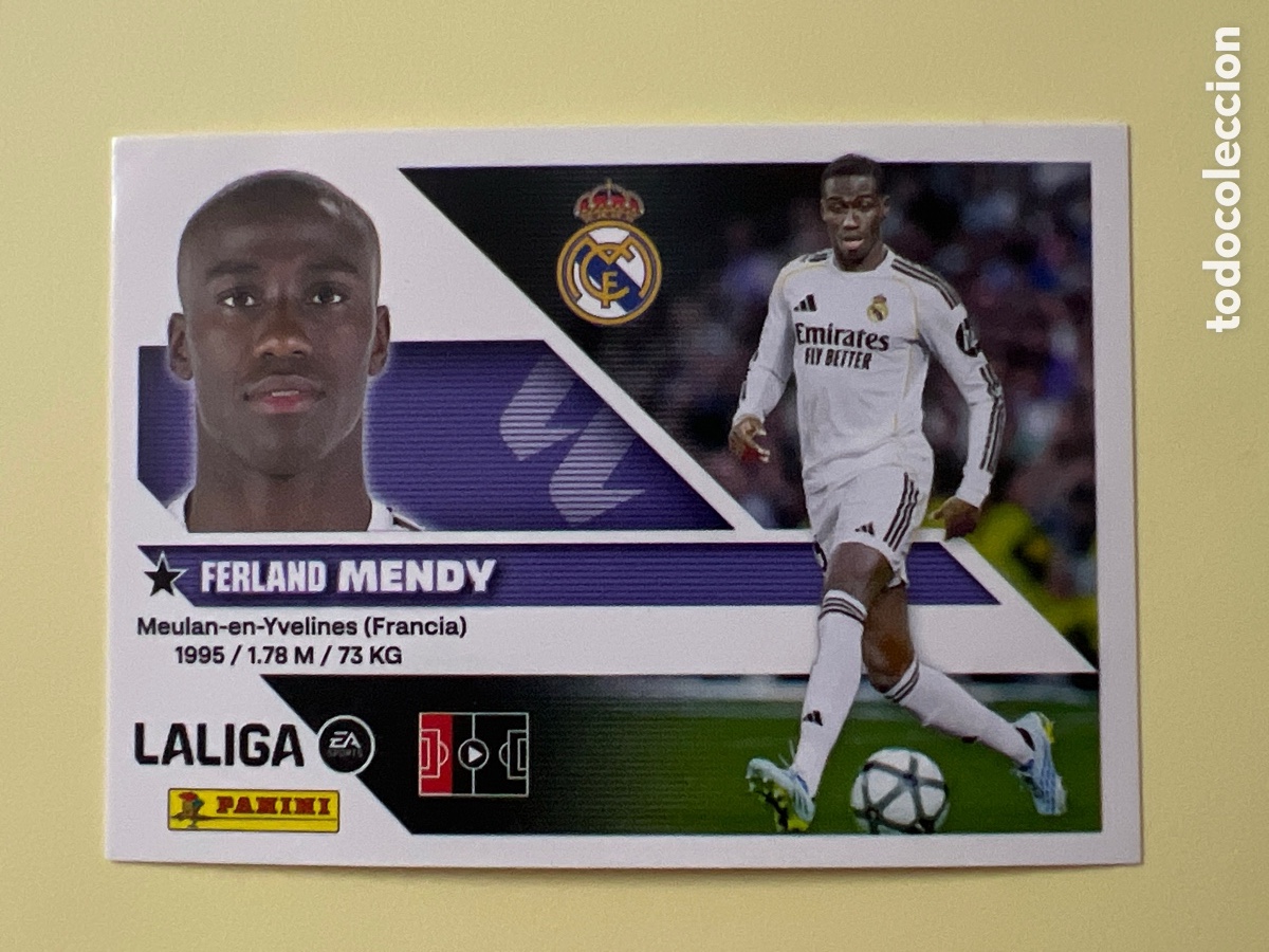 Cromos de f&uacute;tbol: C5582. LIGA ESTE 2026 2027 26 27 NUEVO - REAL MADRID N&ordm; 10B MENDY