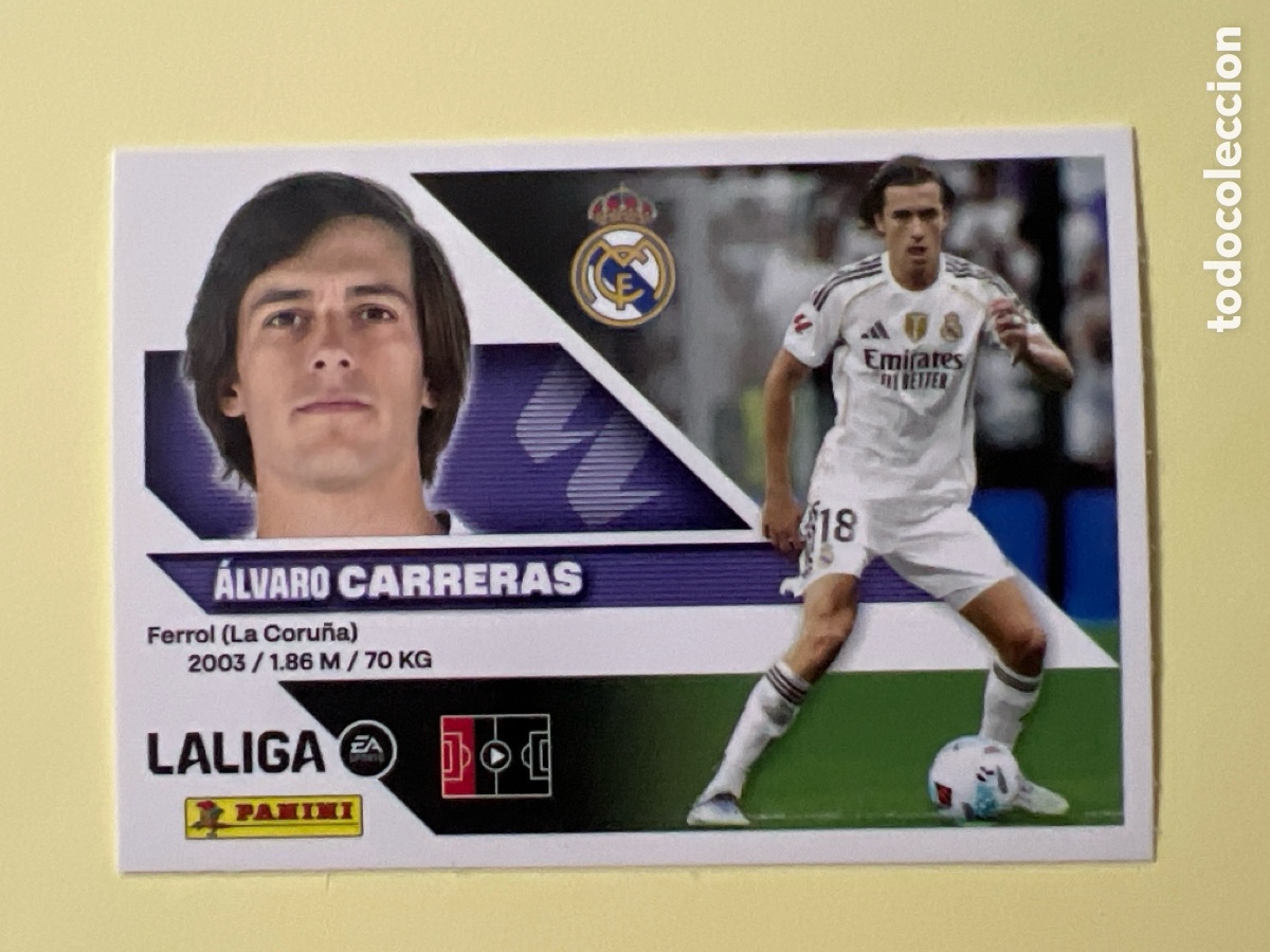 Cromos de f&uacute;tbol: C5583. LIGA ESTE 2026 2027 26 27 NUEVO - REAL MADRID N&ordm; 10A CARRERAS