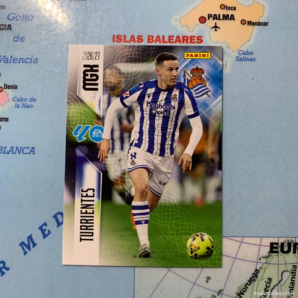 Cromos de f&uacute;tbol: Turrientes n&uacute;mero 316 de la Real Sociedad megacracks 26-27 2026-2027