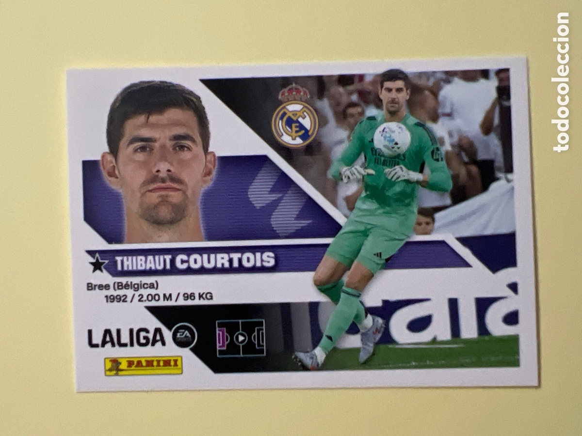 Figurine di Calcio: C5589. CROMO FUTBOL COURTOIS REAL MADRID C.F. SIN PEGAR N&ordm; 3 LIGA ESTE 2026-2027/26-27 PANINI