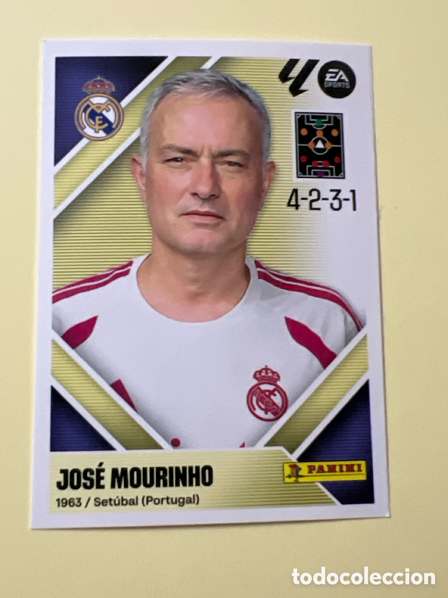 Cromos de f&uacute;tbol: C5590. LIGA ESTE 2026 2027 26 27 NUEVO - REAL MADRID N&ordm; 2 ENTRENADOR MOURINHO