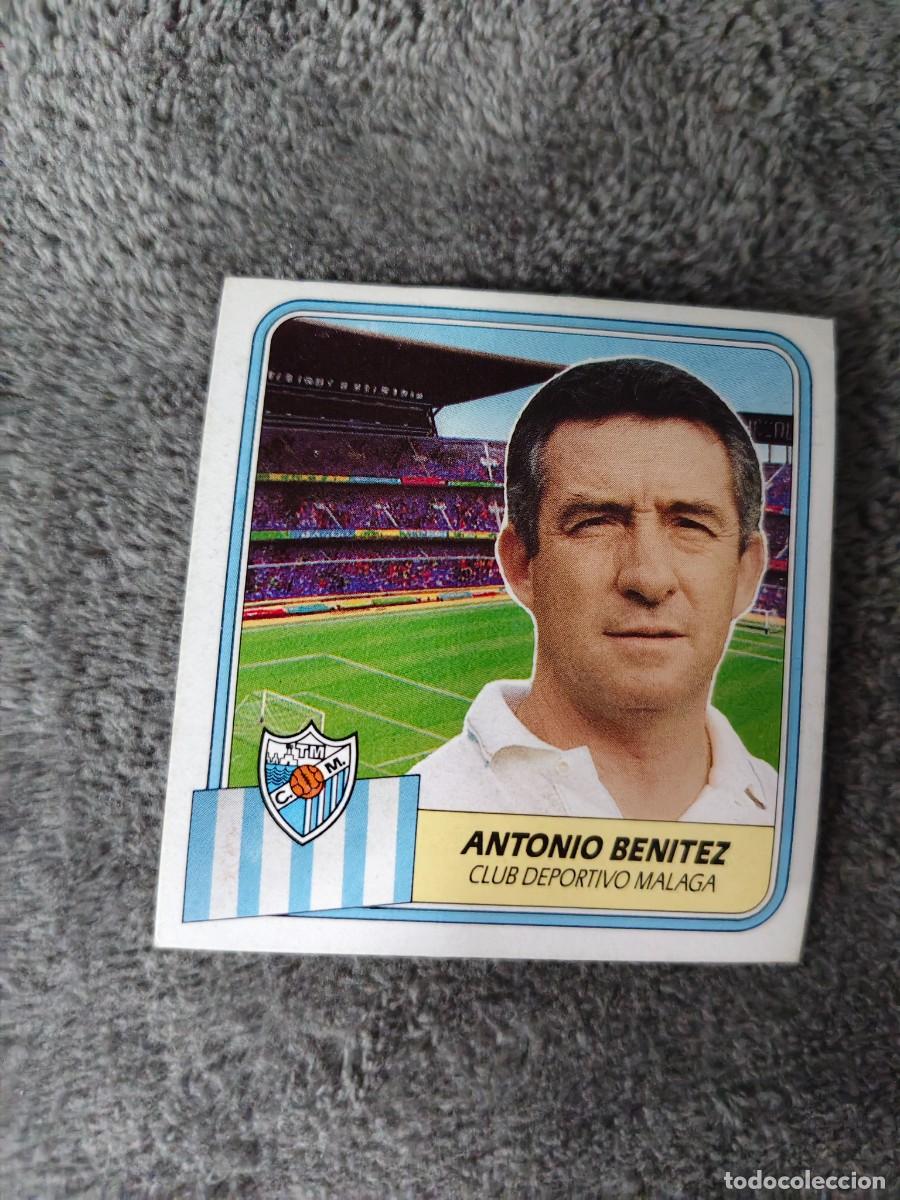 Cromos de f&uacute;tbol: EDICIONES ESTE 89 90 ANTONIO BENITEZ ENTRENADOR MALAGA 1989 1990 DESPEGADO RECUPERADO ALBUM AAQ