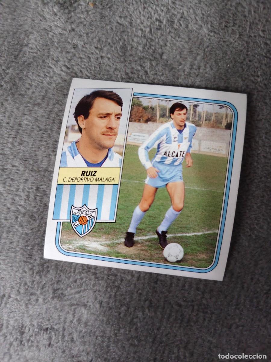 Cromos de f&uacute;tbol: EDICIONES ESTE 89 90 RUIZ MALAGA C.F. 1989 1990 DESPEGADO RECUPERADO ALBUM AAQ
