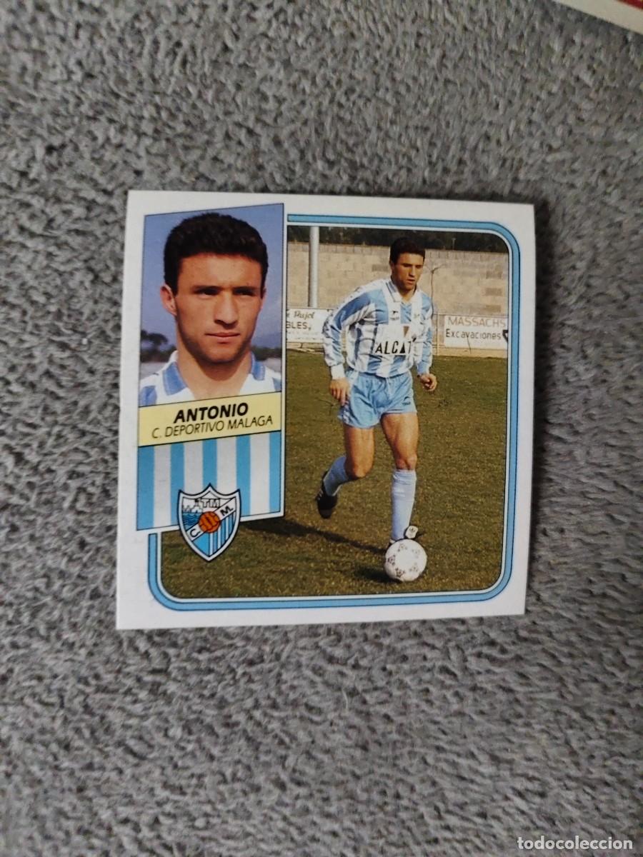 Cromos de f&uacute;tbol: EDICIONES ESTE 89 90 ANTONIO MALAGA C.F. 1989 1990 DESPEGADO RECUPERADO ALBUM AAQ
