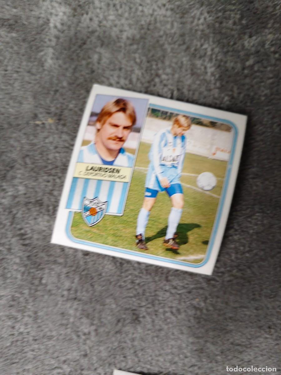 Fu&szlig;ball-Sticker: EDICIONES ESTE 89 90 LAURIDSEN MALAGA C.F. 1989 1990 DESPEGADO RECUPERADO ALBUM AAQ