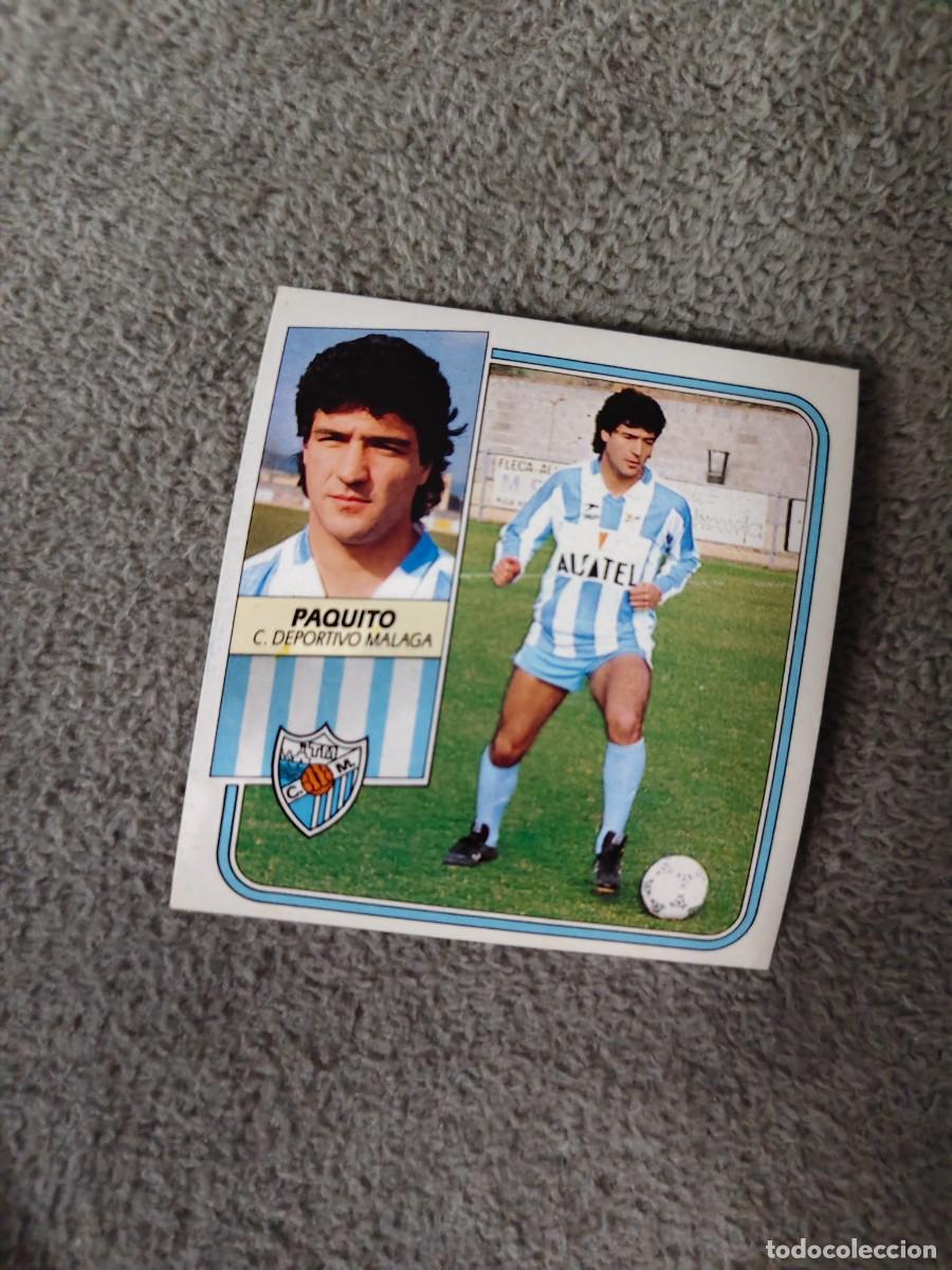 Cromos de f&uacute;tbol: EDICIONES ESTE 89 90 PAQUITO MALAGA C.F. 1989 1990 DESPEGADO RECUPERADO ALBUM AAQ