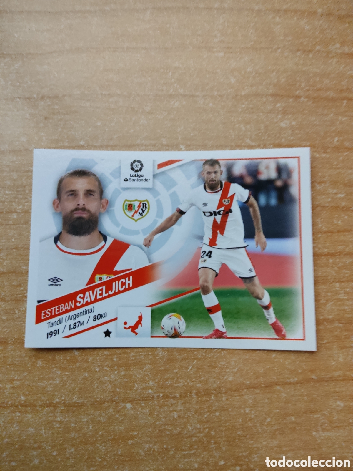 Figurine di Calcio: 6 ESTEBAN SAVELJICH RAYO VALLECANO LIGA ESTE 2022 2023
