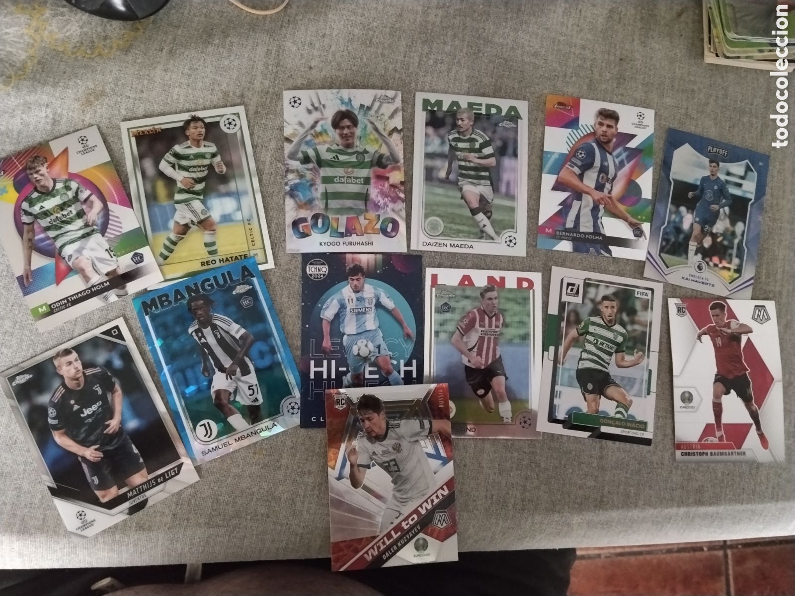 Figurine di Calcio: PANINI Y TOPPS 13 CARDS DIFERENTES COLECCIONES
