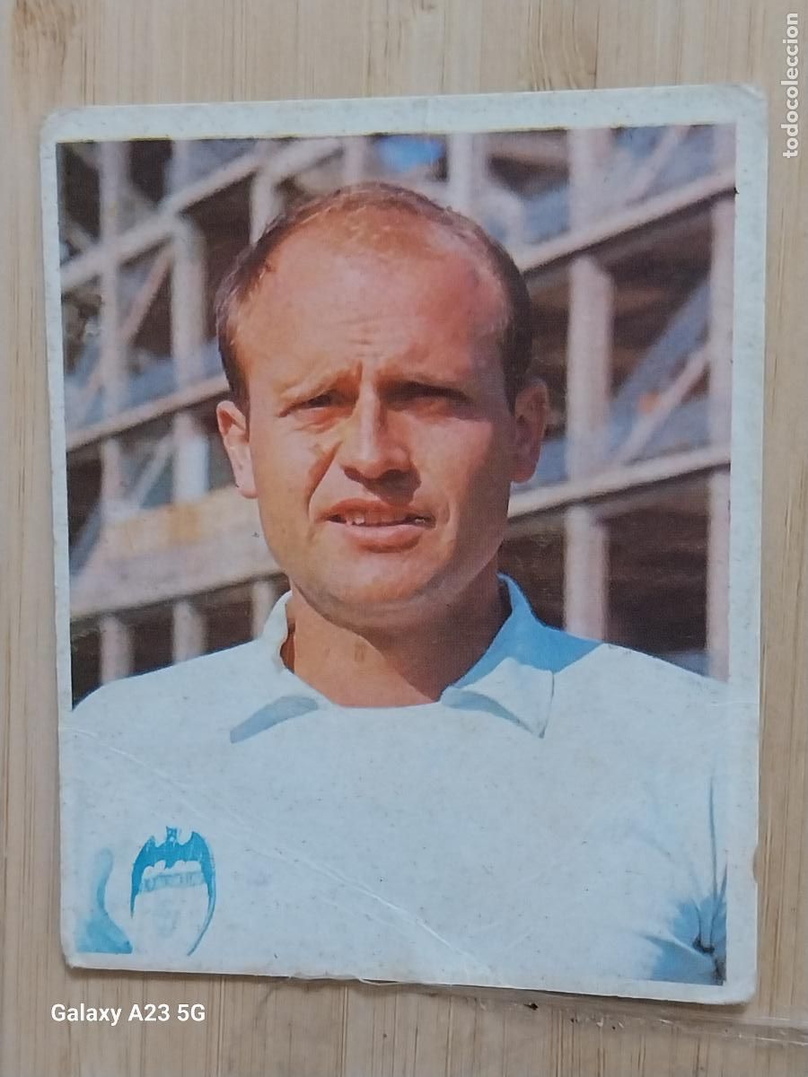 Figurine di Calcio: GUILLOT VALENCIA C F CAMPEONES 1968 68 69 CROMO 264 ORIGINAL ED BRUGUERA CARTON
