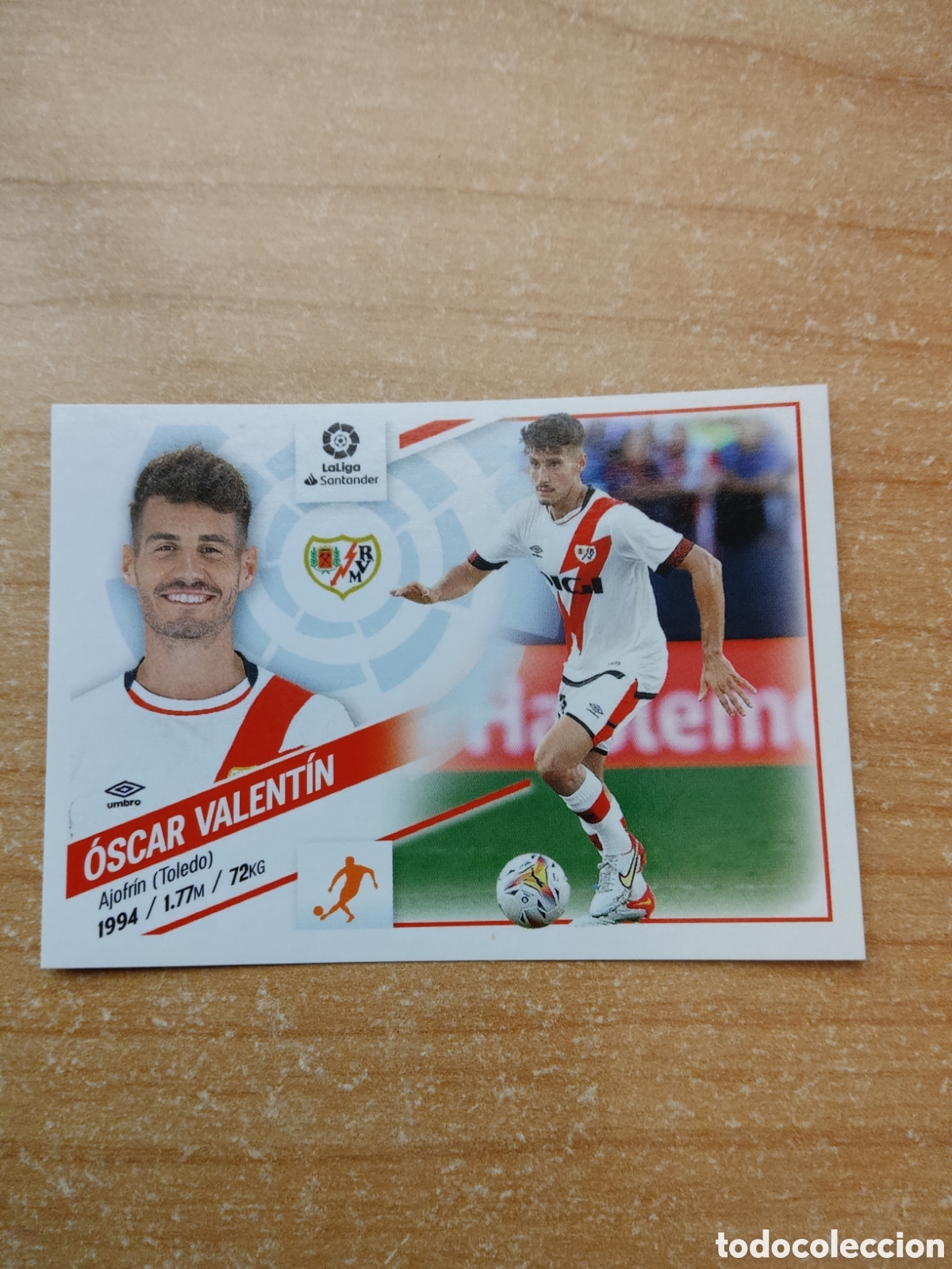 Cartes &agrave; collectionner de Football: 12 OSCAR VALENTIN RAYO VALLECANO LIGA ESTE 2022 2023