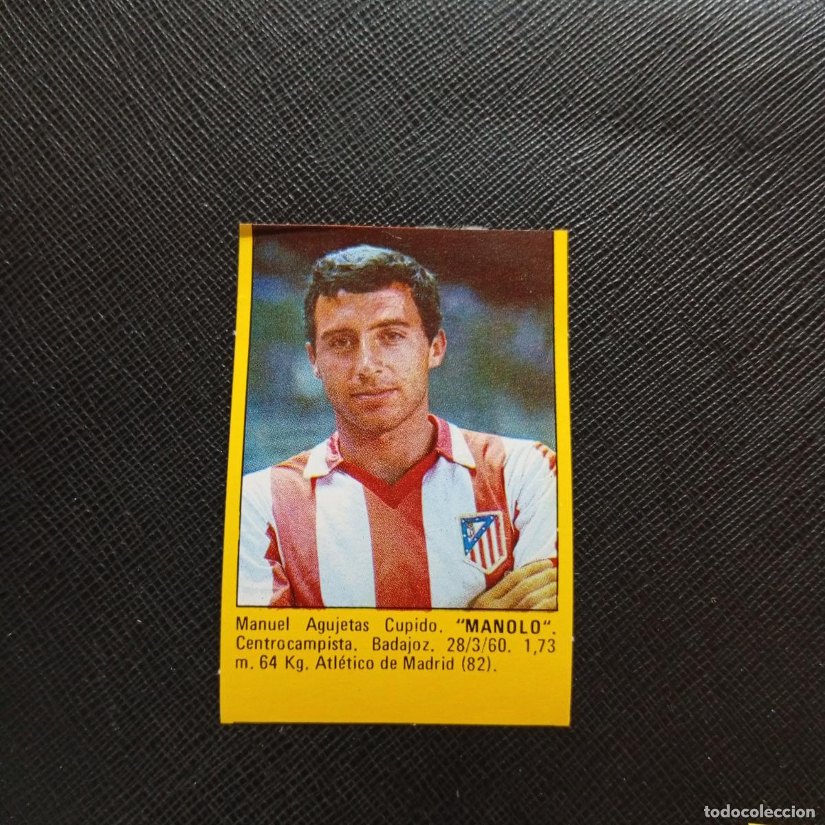 Figurine di Calcio: MANOLO AT MADRID CROMO SUPER ROLLAN 1984 CROMO FUTBOL LIGA 84 - DESPEGADO - A149 PG8