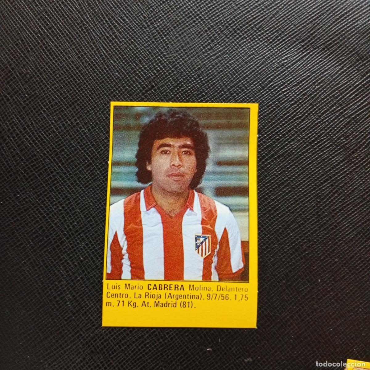 Cromos de f&uacute;tbol: CABRERA AT MADRID CROMO SUPER ROLLAN 1984 CROMO FUTBOL LIGA 84 - DESPEGADO - A149 PG9