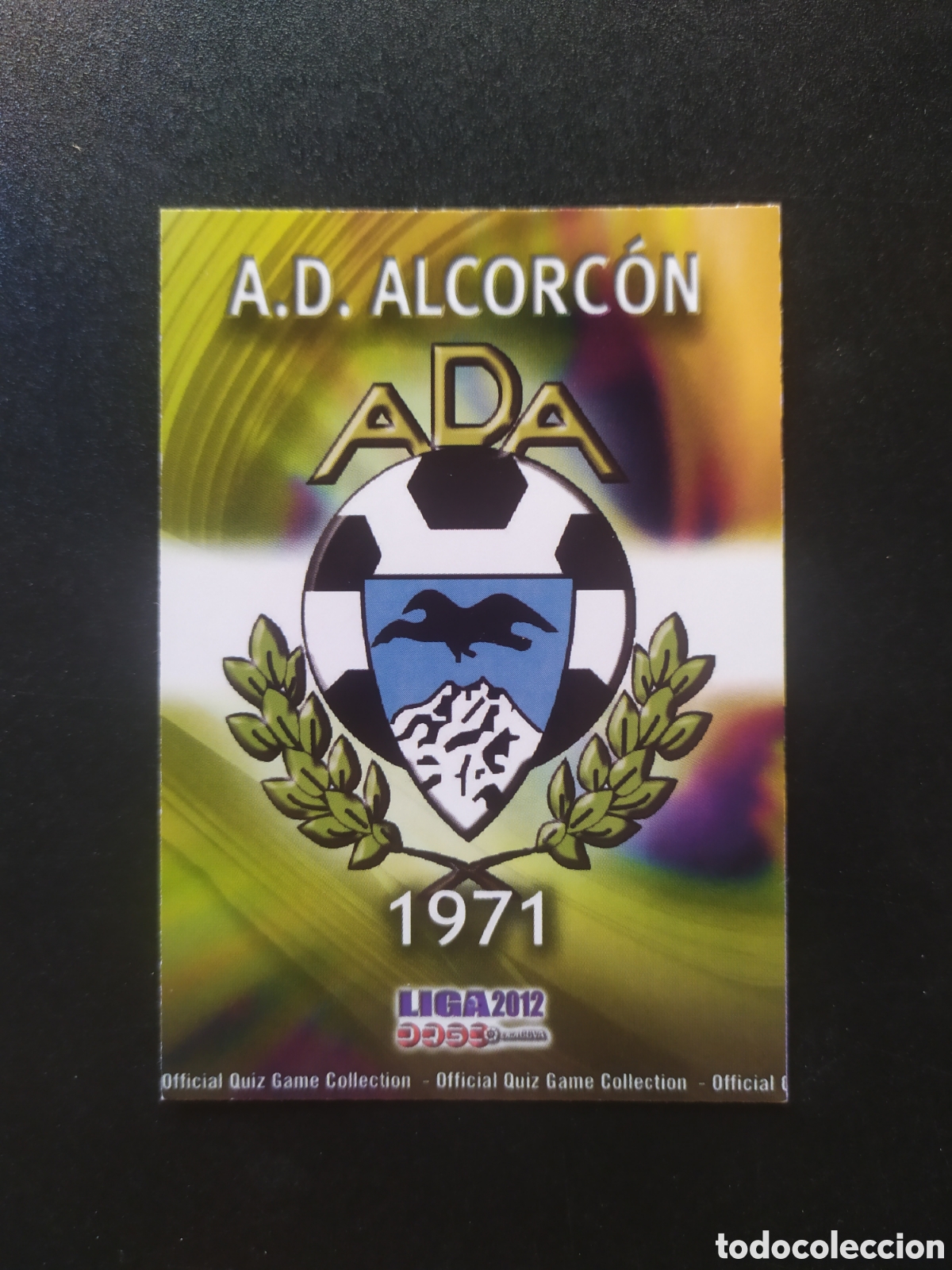 Cromos de f&uacute;tbol: Mundicromo fichas Liga 2011 2012 11 12 escudo mate n&deg; 880 Alcorc&oacute;n