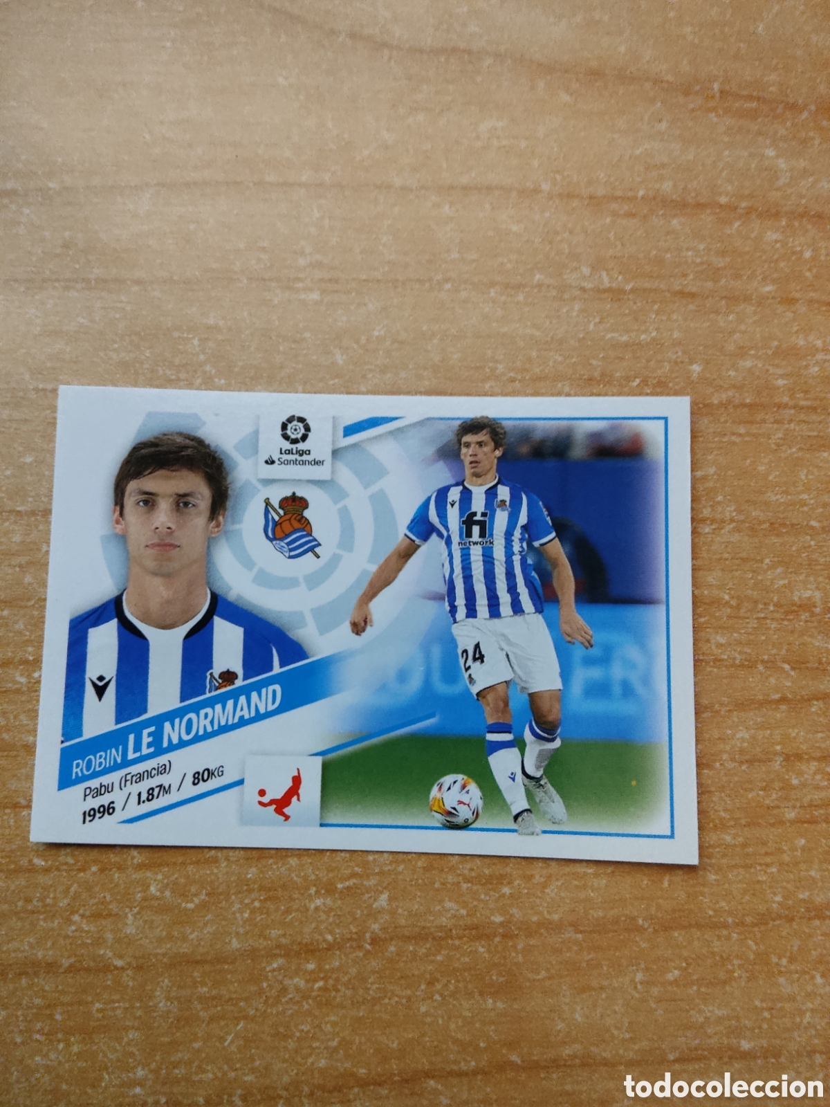 Cromos de f&uacute;tbol: 8 ROBIN LE NORMAND REAL SOCIEDAD LIGA ESTE 2022 2023