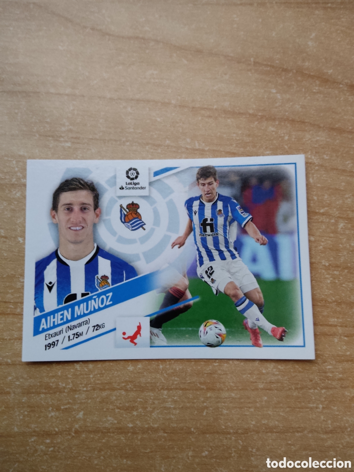 Football Stickers: 10 B AIHEN MU&Ntilde;OZ REAL SOCIEDAD LIGA ESTE 2022 2023