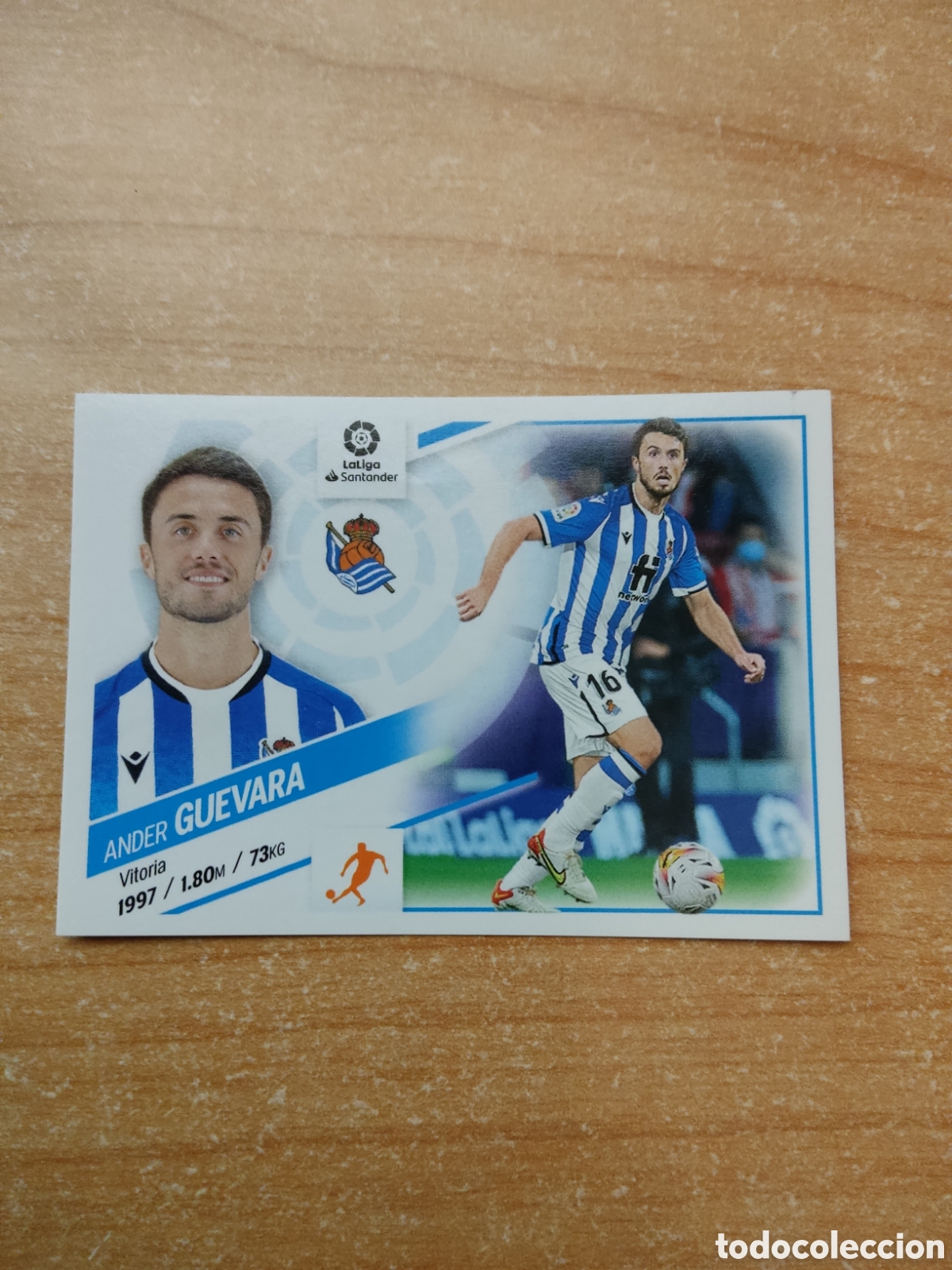 Football Stickers: 13 ANDER GUEVARA REAL SOCIEDAD LIGA ESTE 2022 2023