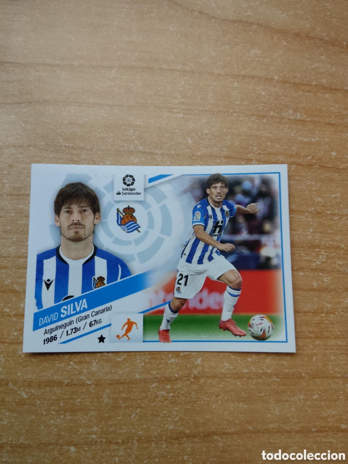 Football Stickers: 15 DAVID SILVA REAL SOCIEDAD LIGA ESTE 2022 2023