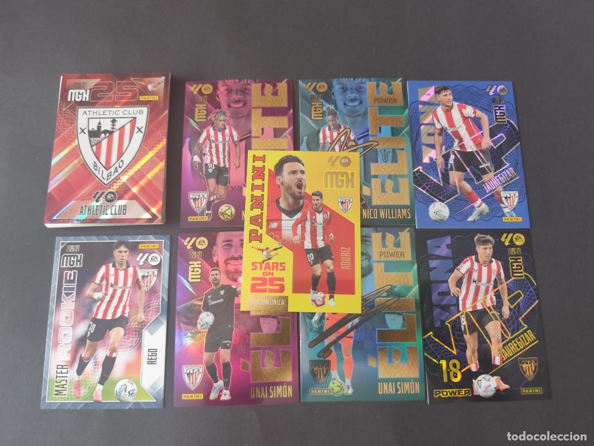 Football Stickers: LOTE ATHLETIC BILBAO COMPLETO 1&ordf; EDICI&Oacute;N MEGACRACKS 2026/2027 26/27 CON PARALELAS