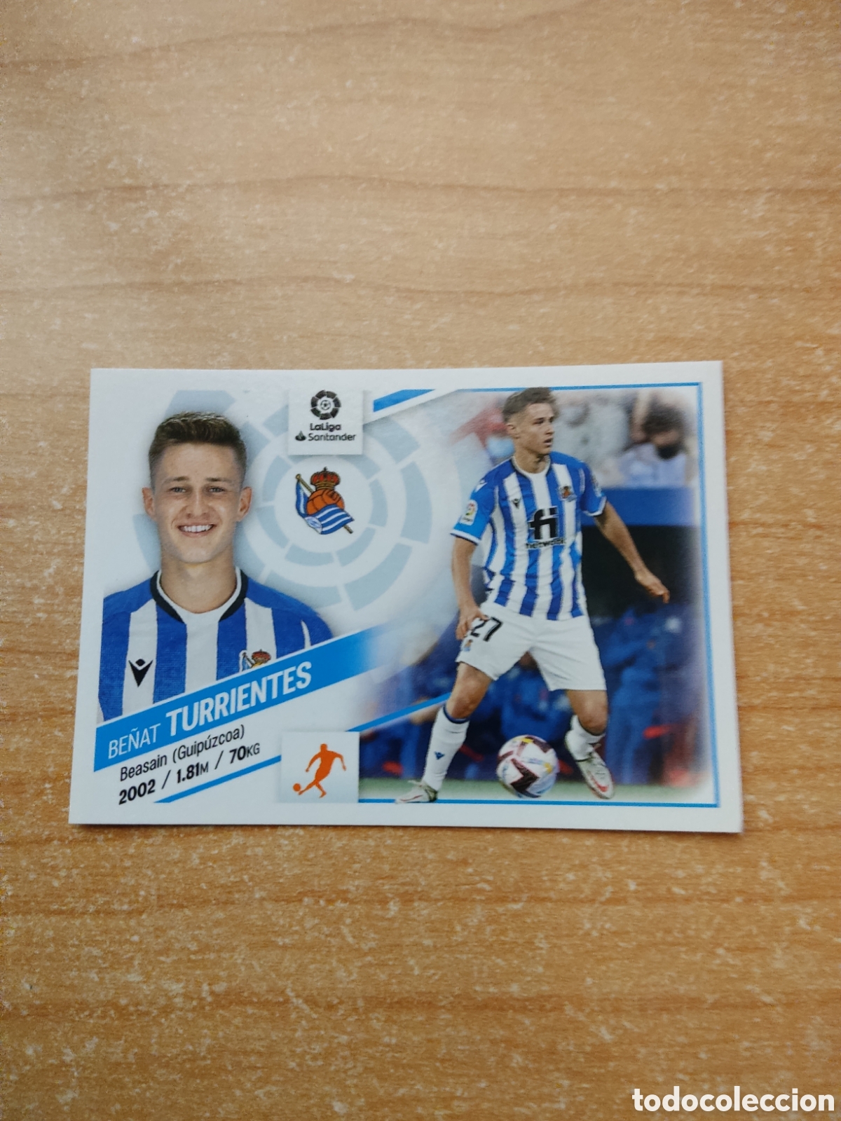 Football Stickers: 17 BE&Ntilde;AT TURRIENTES REAL SOCIEDAD LIGA ESTE 2022 2023