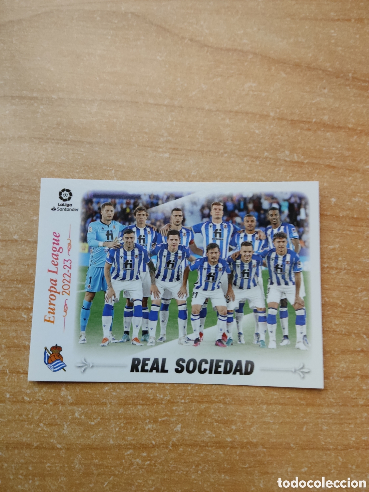 Fu&szlig;ball-Sticker: 6 PLANTILLA REAL SOCIEDAD CUADRO DE HONOR LIGA ESTE 2022 2023