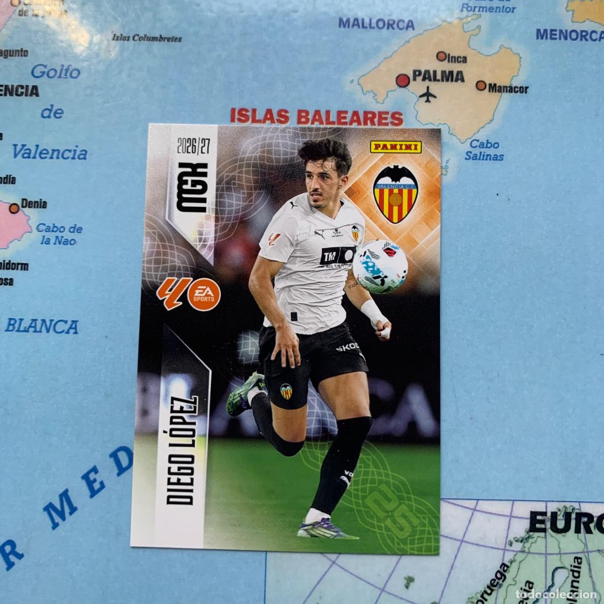 Cromos de f&uacute;tbol: Diego Lopez n&uacute;mero 359 del Valencia megacracks 26-27 2026-2027