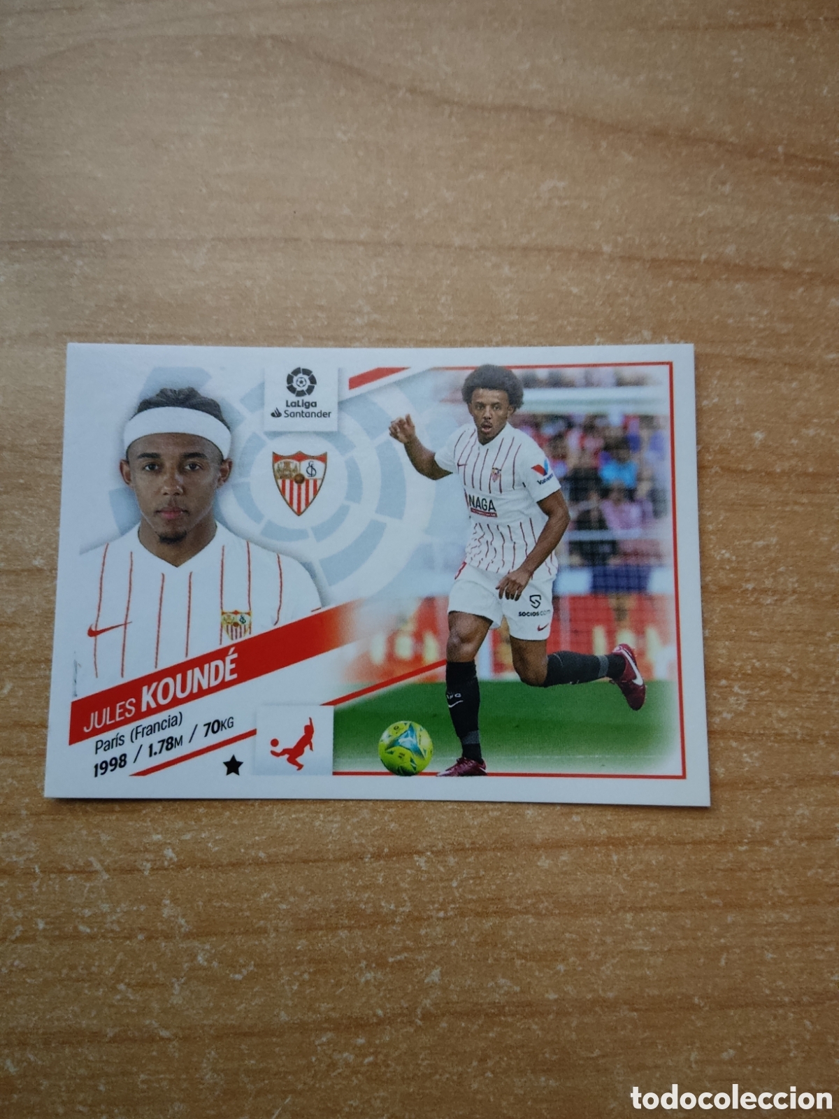 Cromos de f&uacute;tbol: 7 JULES KOUNDE SEVILLA LIGA ESTE 2022 2023