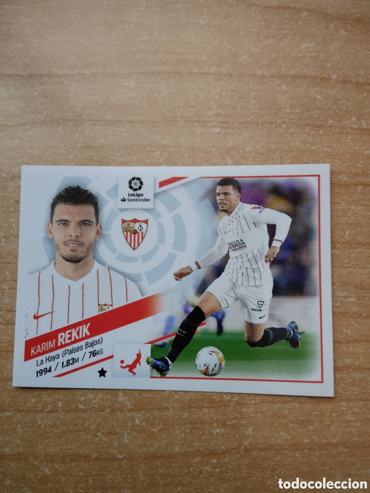 Cromos de f&uacute;tbol: 8 KARIM REKIK SEVILLA LIGA ESTE 2022 2023