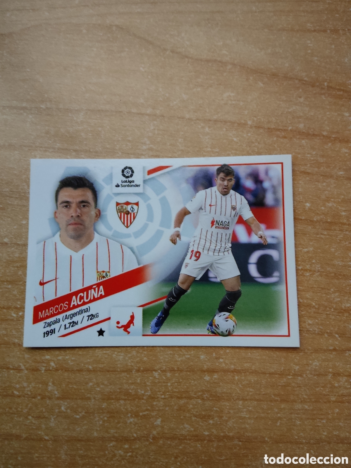 Cromos de f&uacute;tbol: 9 MARCOS ACU&Ntilde;A SEVILLA LIGA ESTE 2022 2023