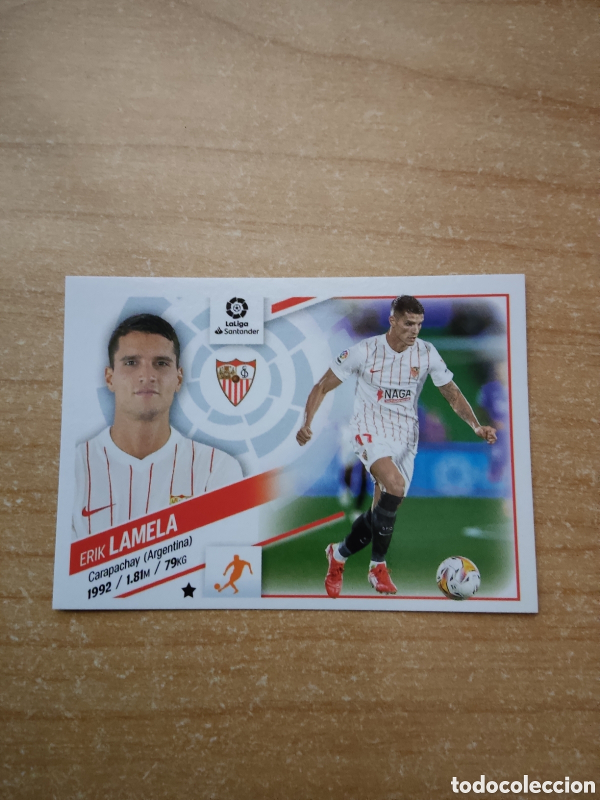 Cromos de f&uacute;tbol: 12 ERIK LAMELA SEVILLA LIGA ESTE 2022 2023
