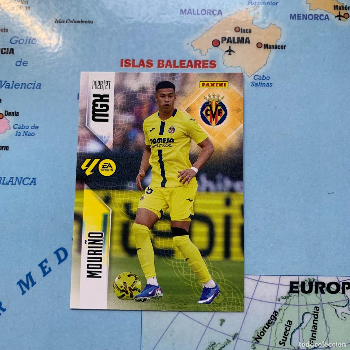 Cromos de f&uacute;tbol: Mouri&ntilde;o n&uacute;mero 364 del Villarreal megacracks 26-27 2026-2027