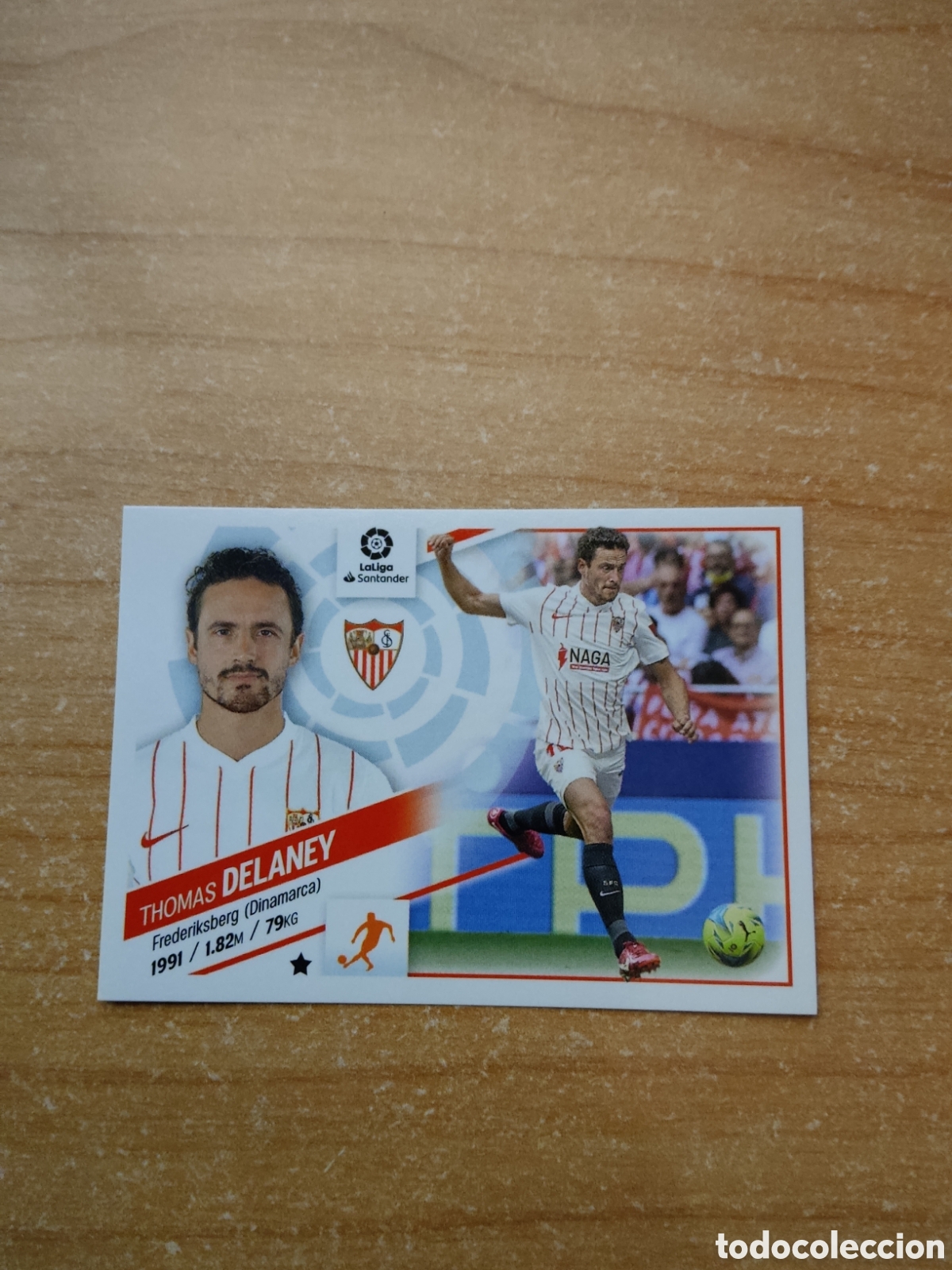 Cromos de f&uacute;tbol: 14 A THOMAS DELANEY SEVILLA LIGA ESTE 2022 2023